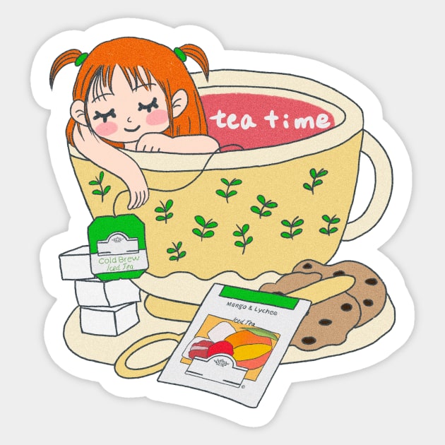 tea time Sticker by hayouta shop